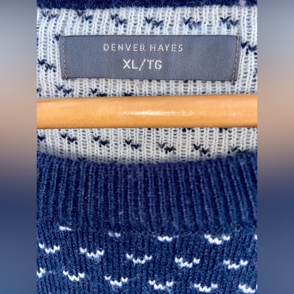 2/40$ Men’s Denver Hayes‎ knit Nordic pattern crewneck Sweater size XL - Picture 2 of 8